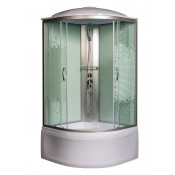 Душевая кабина Мономах 80/43 С МЗ 10000005785 80x80 хром/прозрачное с рисунком