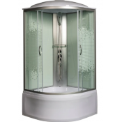 Душевая кабина Мономах 90/44 С МЗ 10000005760 90x90 хром/прозрачное с рисунком
