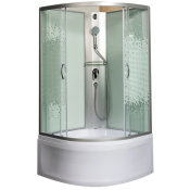 Душевая кабина Мономах XL Б/К 80/43 С МЗ 10000012111 80x80 хром/прозрачное с рисунком