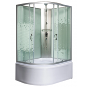 Душевая кабина Мономах XL Б/К 120/90/44 МЗ R 10000012109 120x90 хром/прозрачное с рисунком