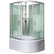 Душевая кабина Мономах XL Б/К 120/80/44 МЗ L 10000012105 120x80 хром/прозрачное с рисунком