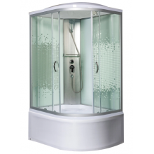 Душевая кабина Мономах XL 100/80/44 МЗ L 10000012117 100x80 хром/прозрачное с рисунком