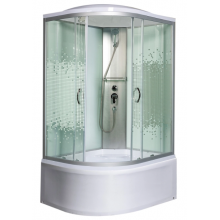 Душевая кабина Мономах XL 100/80/44 МЗ R 10000012118 100x80 хром/прозрачное с рисунком
