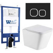 Подвесной унитаз с инсталляцией Weltwasser Bamberg 545 / Gelbach 043 MT-WT / Bamberg BL 10000012805 белый матовый