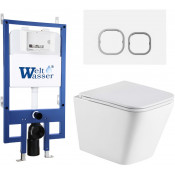 Подвесной унитаз с инсталляцией Weltwasser Bamberg 545 / Gelbach 043 MT-WT / Bamberg WT 10000012807 белый матовый