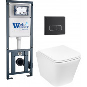 Подвесной унитаз с инсталляцией Weltwasser Marberg 410 / Gelbach 043 MT-WT / MAR 410 SE MT-BL 10000011916 белый матовый