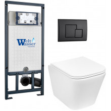 Подвесной унитаз с инсталляцией Weltwasser Marberg 507 / Gelbach 043 GL-WT / MAR 507 SE MT-BL 10000011883 белый глянцевый