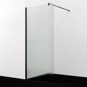 Душевая перегородка WasserKRAFT Rur 30W39MB-TXG черный/текстурное