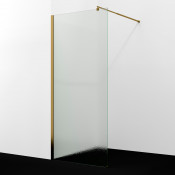 Душевая перегородка WasserKRAFT Rur 30W39BG-TXG матовое золото/текстурное