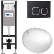 Подвесной унитаз с инсталляцией WeltWasser Amberg 350 / Jeckenbach 004 GL-WT / Amberg RD-BL 10000012344 белый глянец