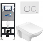 Подвесной унитаз с инсталляцией WeltWasser Amberg 506 / Kehlbach 004 GL-WT / Amberg RD-WT 10000006806 белый глянец