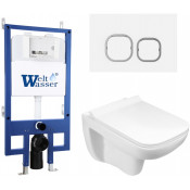 Подвесной унитаз с инсталляцией WeltWasser Bamberg 545 / Kehlbach 004 GL-WT / Bamberg WT 10000012857 белый глянец