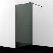 Душевая перегородка WasserKRAFT Rur 30W44MB-TG 100 черный/тонированное