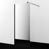 Душевая перегородка WasserKRAFT Rur 30W44MB-MR 100 черный/зеркальное