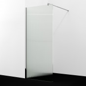 Душевая перегородка WasserKRAFT Rur 30W44-FL 100 хром/рифленое