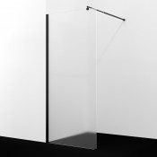 Душевая перегородка WasserKRAFT Rur 30W46MB-MG 110 черный/матовое