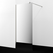 Душевая перегородка WasserKRAFT Rur 30W40BN-MR 120 никель/зеркальное