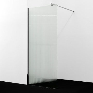 Душевая перегородка WasserKRAFT Rur 30W40-FL 120 хром/рифленое