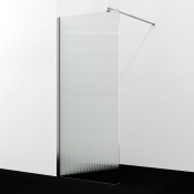 Душевая перегородка WasserKRAFT Rur 30W40BN-FL 120 никель/рифленое