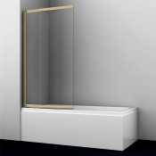 Шторка на ванну WasserKRAFT Schunter 82S02-80 матовое золото/прозрачное