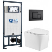 Подвесной унитаз с инсталляцией WeltWasser Marberg 507 / Nesenbach 004 GL-WT / MAR 507 SE MT-BL 10000011727 белый глянцевый