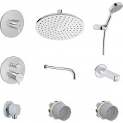 Душевая система Vitra Round A49307EXP с термостатом хром