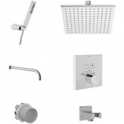 Душевая система Vitra Square A49309EXP с термостатом хром