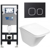 Подвесной унитаз с инсталляцией WeltWasser Amberg 506 / Rotbach 004 GL-WT / Amberg RD-BL 10000006831 белый глянцевый