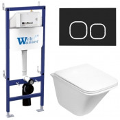 Подвесной унитаз с инсталляцией WeltWasser Bamberg 460 / Rotbach 004 GL-WT / Bamberg BL 10000012961 белый глянцевый