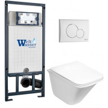 Подвесной унитаз с инсталляцией WeltWasser Marberg 507 / Rotbach 004 GL-WT / MAR 507 RD GL-WT 10000010978 белый глянцевый