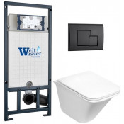 Подвесной унитаз с инсталляцией WeltWasser Marberg 507 / Rotbach 004 GL-WT / MAR 507 SE MT-BL 10000010981 белый глянцевый