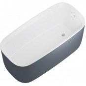 Ванна акриловая Allen Brau Infiniti 2.21003.21/BGM 170х78 белый матовый/сине-серый