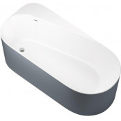 Ванна акриловая Allen Brau Priority 2.31001.21/BGM 170х80 белый матовый/сине-серый