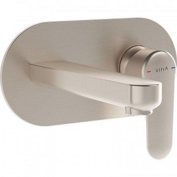 Смеситель для раковины Vitra Root Round A4272134EXP никель брашированный