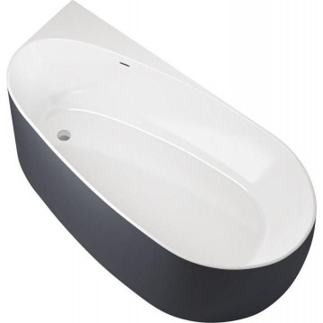 Ванна акриловая Allen Brau Priority 2.31002.20/AM 170х80 белый/антрацит