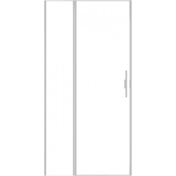 Душевая дверь Allen Brau Priority 3.31029.BA 100 серебро браш/прозрачное