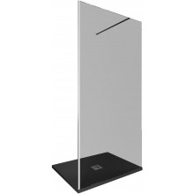 Душевая перегородка Allen Brau Infinity 3.21014.BA.T 100 серебро браш/тонированное