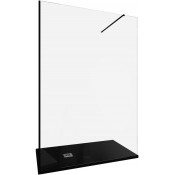 Душевая перегородка Allen Brau Infinity 3.21027.BBA 140 черный браш/прозрачное