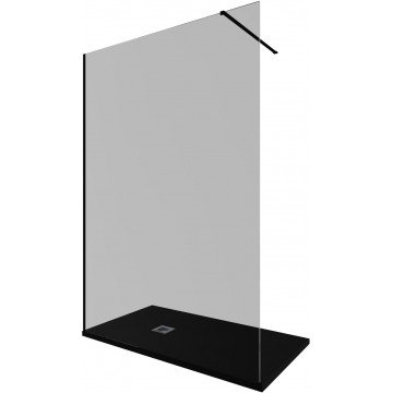 Душевая перегородка Allen Brau Infinity 3.21028.BBA.T 140 черный браш/тонированное
