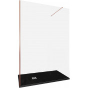 Душевая перегородка Allen Brau Infinity 3.21029.60 140 медь браш/прозрачное