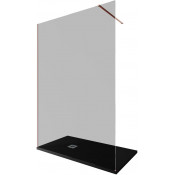 Душевая перегородка Allen Brau Infinity 3.21036.60.T 160 медь браш/тонированное