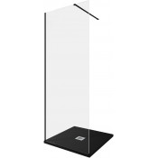 Душевая перегородка Allen Brau Infinity 3.21003.BBA 80 черный браш/прозрачное