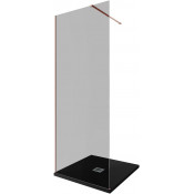 Душевая перегородка Allen Brau Infinity 3.21006.60.T 80 медь браш/тонированное