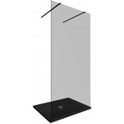 Душевая перегородка Allen Brau Infinity 3.21040.BBA.T 100 черный браш/тонированное