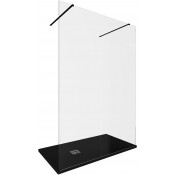 Душевая перегородка Allen Brau Infinity 3.21051.BBA 140 черный браш/прозрачное