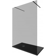 Душевая перегородка Allen Brau Infinity 3.21052.BBA.T 140 черный браш/тонированное