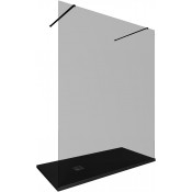 Душевая перегородка Allen Brau Infinity 3.21058.BBA.T 160 черный браш/тонированное