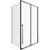 Душевой уголок Allen Brau Fantasy 3.11006.31 / 3.11013.31 120x90 черный матовый/прозрачное
