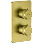 Смеситель для душа Allen Brau Priority V.2 5.31213-GB с термостатом золото брашированное