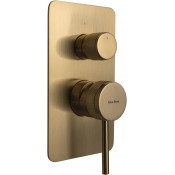 Смеситель для душа Allen Brau Priority X2 5.31011-GB золото брашированное